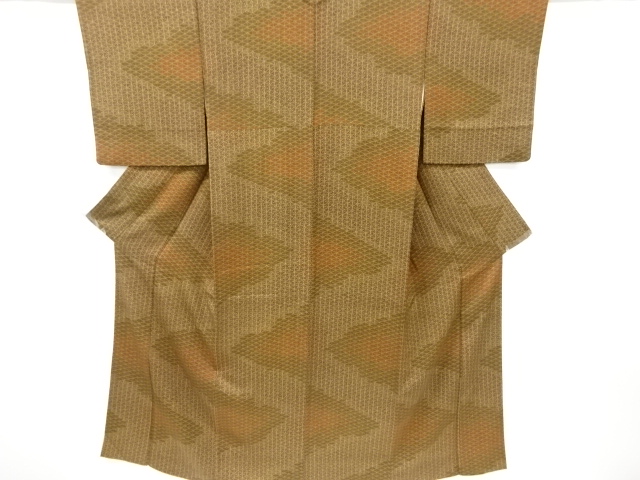 リサイクル　松青海波模様小紋着物